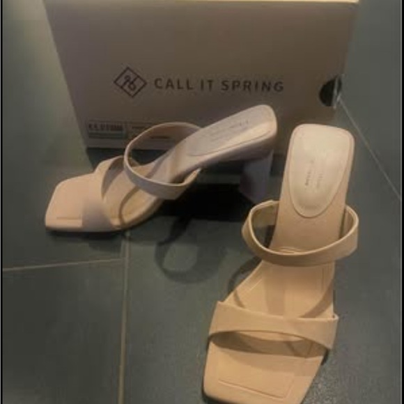 Call It Spring STELLLA Nude Heels - Picture 2 of 4